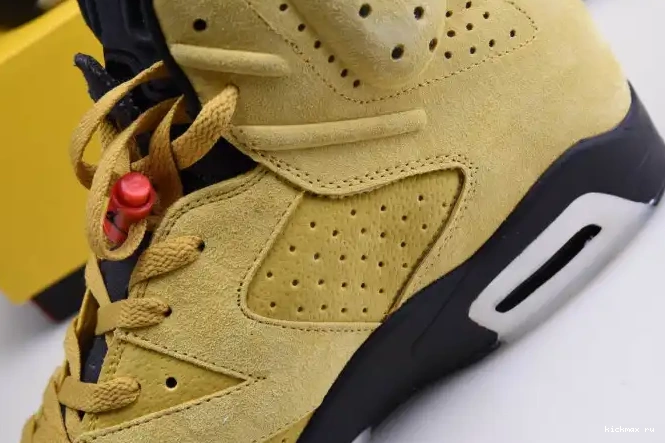 Rep MAX SCOTT X TRAVIS YELLOW AIR JORDAN 6 CN1084-300 0420